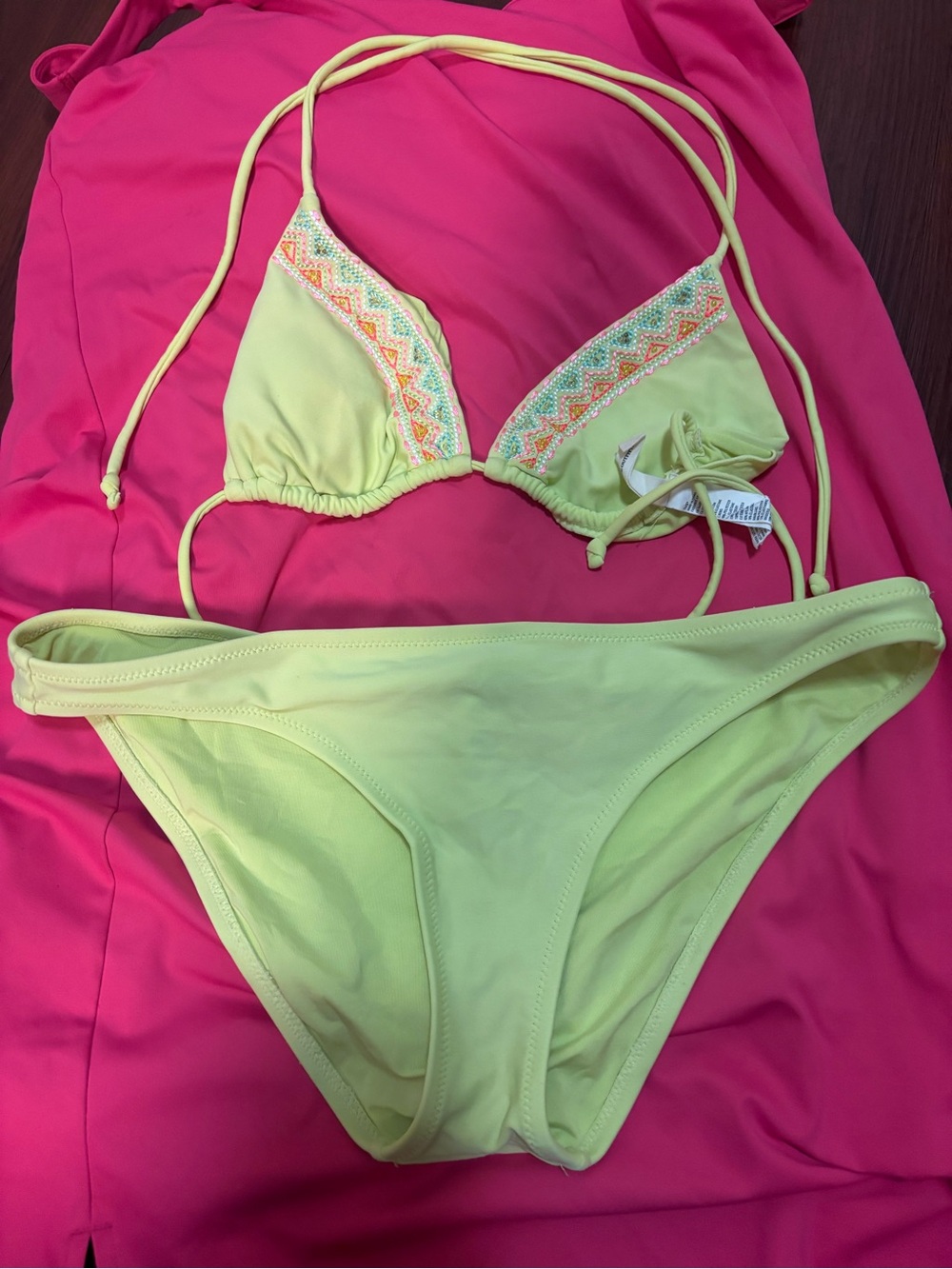 Vintage American Eagle Outfitters triangle bikini set